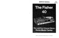 Fisher 40 - Service Manual